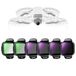 NEEWER ND/CPL Filteraccessoireset, compatibel met DJI Flip Drone (6-delige verpakking), ND8/PL ND16/PL ND32/PL ND64/PL PL UV, Snap On, optisch HD-glas, grijsfilter, polarisatiefilter, ND lenzen,