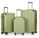 HAUPTSTADTKOFFER Spree 3-delige kofferset 4 dubbele wielen, trolley-set, uitbreidbare reiskoffer, (S, M & L), kiwi