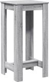 vidaXL Bartafel 51x50x103,5 cm bewerkt hout grijs sonoma eikenkleurig