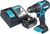 Makita DHP 490 RF1 perceuse-visseuse à percussion sans fil 18 V 65 Nm sans balais + 1x batterie rechargeable 3,0 Ah + chargeur