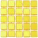 Glorex Hobby 952x stuks mozaieken maken steentjes/tegels kleur geel met formaat 5 x 5 x 2 mm
