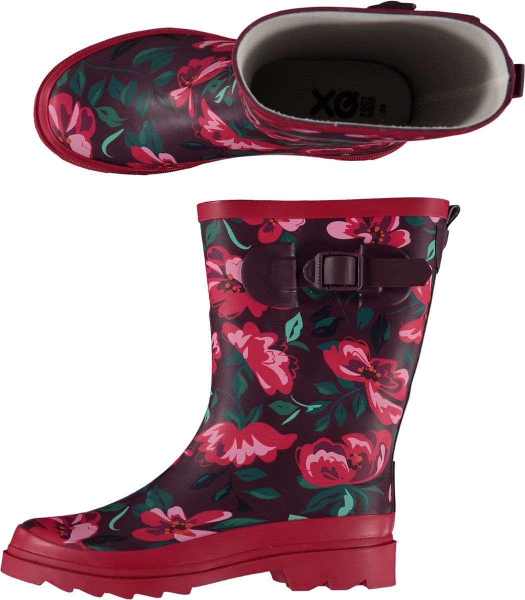 XQ Footwear Xqboots Dames Regenlaars Riem Rubber Multi-Color - Laarzen - 42