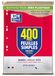 OXFORD 400 pagina's enkele vellen, groot, geruit, A4 (21 x 29,7 cm), geperforeerd