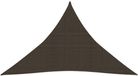 vidaXL Zonnezeil 160 g/m² 3,5x3,5x4,9 m HDPE Bruin