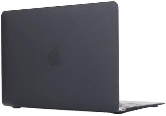 By Qubix Macbook 12 inch case van - zwart - Macbook hoes Alleen geschikt voor Macbook 12 inch model nummer: A1534 zie onderzijde laptop - Eenvoudig te bevestigen macbook cover