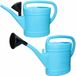 PLASTICFORTE 2x stuks lichtblauw tuin plant gieter met broeskop 12 liter