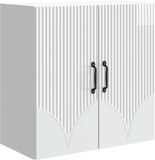 vidaXL Wandkast 59 x 31 x 60 cm Bewerkt hout Hoogglans Wit