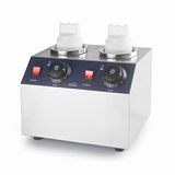 Lacor - 69242 - doorstroomboiler, roestvrij staal, droogverwarming, thermostaat: 30 °C - 80 °C, bevat 2 drinkflessen, 30,5 x 25 x 23 cm, grijs