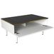 WELL HOME MOBILIARIO & DECORACIÓN Bijzettafel, 100% spaanplaat met melaminecoating, witgoud, zwart