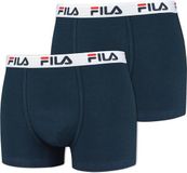 Fila Man Boxer Elastic Band 2-pack Blauw Heren Maat XL