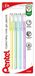 Pentel K108P Hybrid Milky Gel Roller Pastel kleuren 4 stuks (groen, paars, geel, lichtblauw)