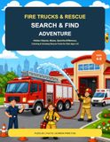 Fire Trucks & Rescue Adventure: Hidden Objects, Mazes, Spot-the-Difference, Coloring & Rescue Facts for Kids Ages 4-8