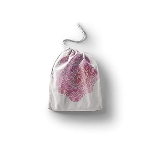 Bonamaison Bedrukte katoenen tas met trekkoord - 20 x 30 cm