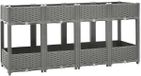 vidaXL Plantenbak verhoogd 160x40x71 cm polypropeen