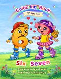 Six & Seven Viral Best Friends Adventures Coloring Book for Creative Kids ages 4-8