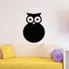 Ambiance Sticker Schoolbordsticker - Uil Silhouet - 30x20cm