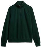 Superdry Essential Logo Sweatshirt Met Halve Rits Groen M Man