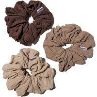 Hairlust Cotton Scrunchies, XXL, Coffee