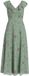 VILA V-NECK FRILL ANKLE DRESS/DC/SU Maxi jurk Dames Cameo Green Polyester 100% Maat 40