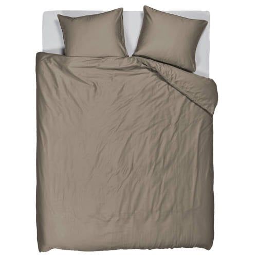 Studio LIVIT lyocell satijn dekbedovertrek 1-persoons taupe (140x220 cm)
