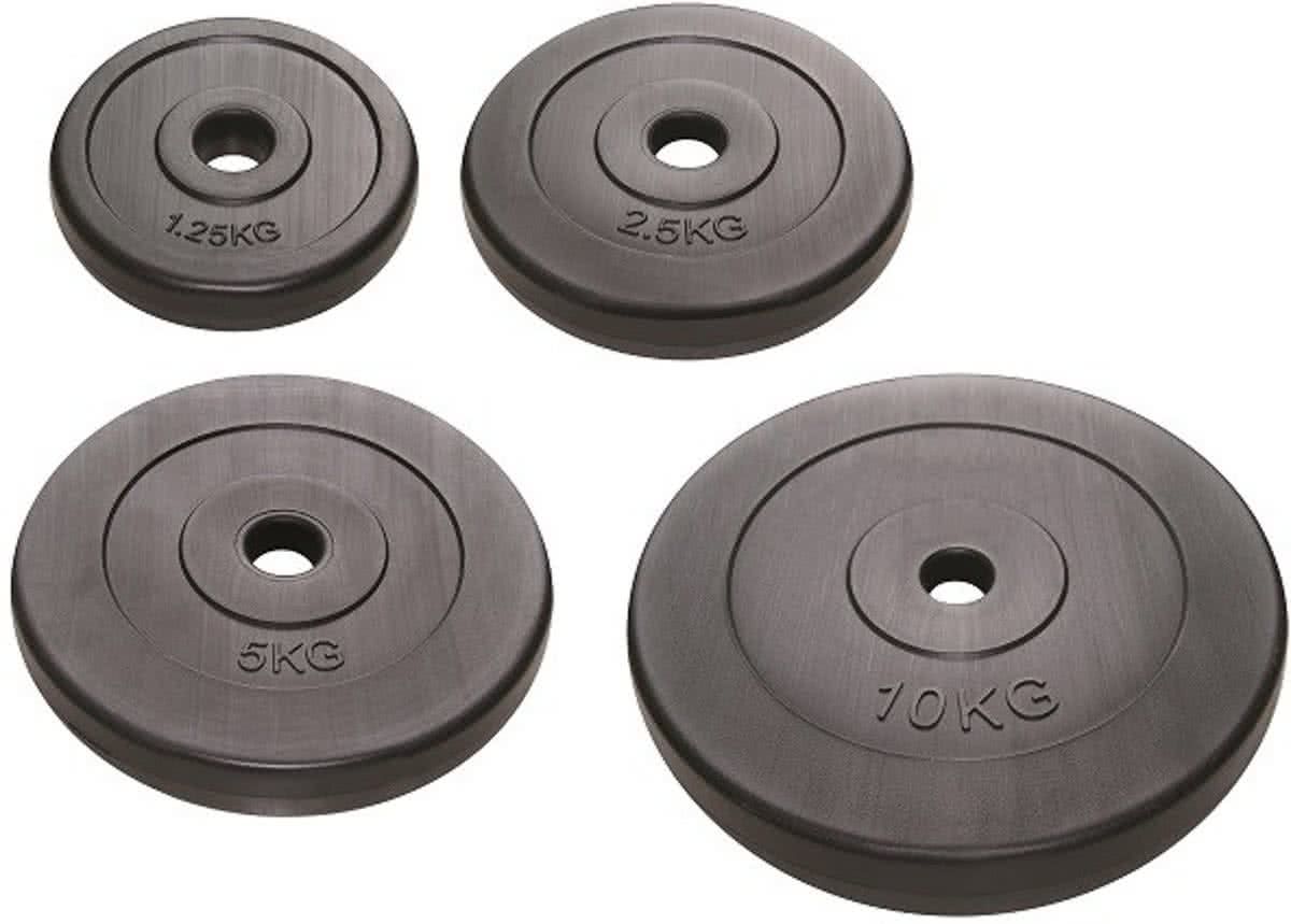 RS Sports Halterschijf - Kunststof - 1x 1,25 kg - Ø 30 mm