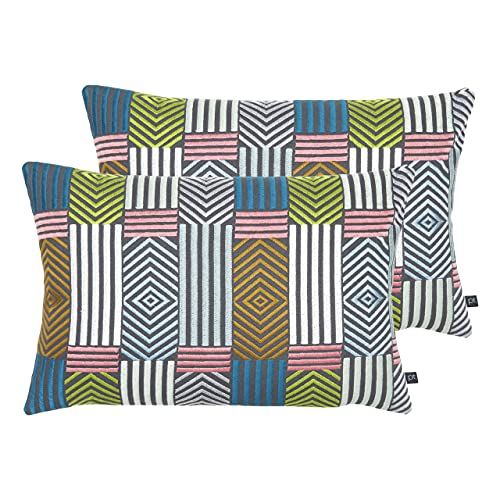 Prestigious Textiles Blake Cushion, Jade, 40 x 60cm