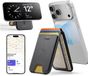 ESR Classic Geo Wallet avec Support | Porte-cartes pour 5 cartes | Compatible MagSafe et Localiser mon appareil | Noir
