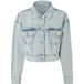 ESMARA® Veste en jean pour femme, aux épaules tombantes tendance. (bleu clair, 42)