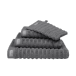 Vandyck Home Towel Wave washandje 16x22 Dark Grey