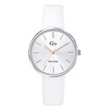 GO GirlOnly Girl Only Dames polshorloge wit analoog horloge 699313 GO lederen armband UGO699313 analoog horloge