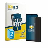 BROTECT - privacy screenprotector voor ZTE Blade A76 - Folie Beschermfolie Blauwlichtfilter 2 Stuks
