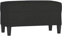 vidaXL Bankje 70x35x41 cm stof zwart