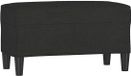 vidaXL Bankje 70x35x41 cm stof zwart