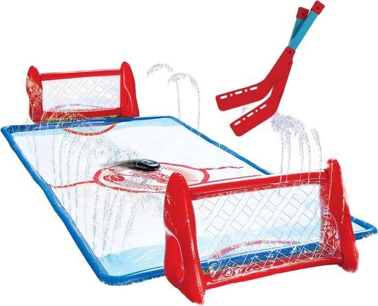 Wham-O Slip 'N Slide Waterhockey by Wham-O - Opblaasbaar Waterspel - 2 Goals