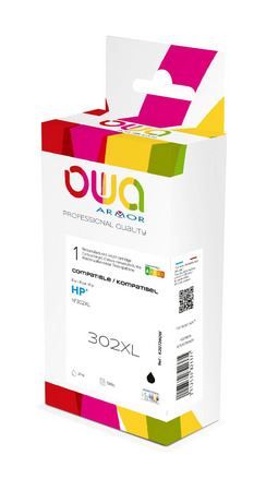 OWA HP 302XL Remanufactured Inktcartridge Zwart