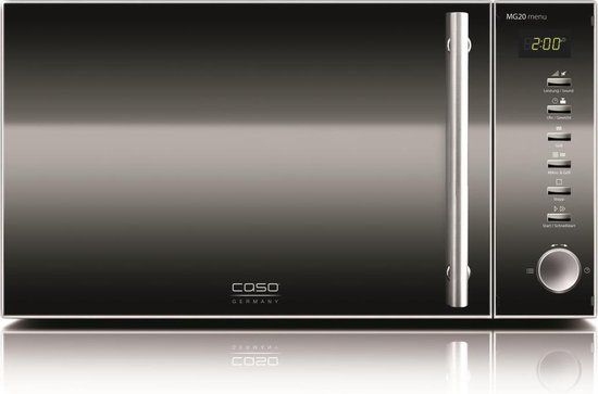 CASO MG20 Menu - Magnetron met grill - 20L - 800W - Spiegel/RVS