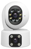 OBA SriHome Beveiligingscamera PTZ dubbele lens, nachtzicht, Full HD audio, SD-kaartgeheugen, IP66 waterdicht, voor thuis/kantoor