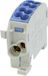 HoraeTec 080110-1-3 Hoofdleiding vertakkingsklem PA, Messing Grijs-wit (RAL 7035), Lichtblauw (RAL 5012) 1-polig 100 A