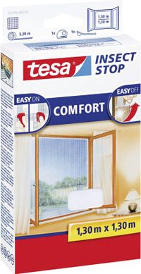 Tesa Insectenwering - Vliegenhor/Raamhor - Wit - 1,3x1,3m - 3 Stuks