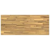 vidaXL Tafelblad Rechthoekig Wit Glas 130 x 40 x 3 cm