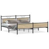 VidaXL Cadre de lit Sonoma chêne 193x203 cm