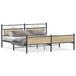 VidaXL Cadre de lit Sonoma chêne 193x203 cm