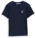 Tom Tailor Denim T-shirt met borduursel - Maat XS - sky captain blue