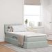 Maison Exclusive Lit de luxe avec tête de lit et espace de rangement, couleur gris clair, dimensions 100 x 200 cm, revêtement en velours