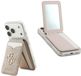 CG Guess 4G Classic MagSafe Kaarthouder – Magnetische Wallet met Standfunctie & Spiegel – PU-Leer – Compatibel met Magsafe - Roze