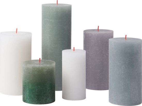 Bolsius Rustieke Kaarsen Set - Nordic Landscape (6 stuks)