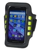 Aura Unisex LED Armband Hi Zichtbaarheid Telefoonhouder, Zwart, One Size