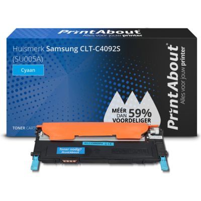 PrintAbout CLT-C4092S Toner Cyaan | Compatible with Samsung