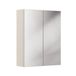 Sublima meuble de salle de bain avec miroir, 60 cm de large, couleur cachemire, 2 portes, design moderne