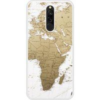 Redmi Bedrukt siliconen hoesje compatibel met Note 8 Map Europe Afrique